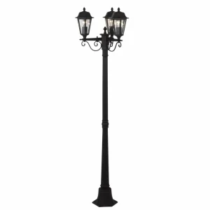 Lindby Candélabre élégant Lamina à 3 lampes^ Lampadaires D'Extérieur