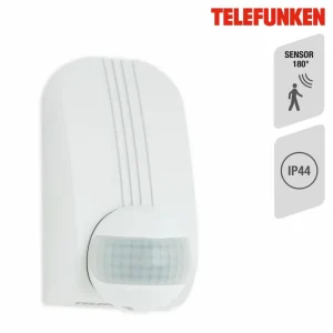 Telefunken Capteur de mouvement Funchal LED 1 000 W max blanc^ Détecteurs De Mouvement