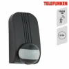 Telefunken Capteur de mouvement Funchal LED 1 000 W max noir^ Détecteurs De Mouvement