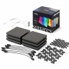 twinkly Carrés RVB noirs, IP20, 1+5 Kit de démarrage^ Lumière De Noël
