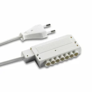 Hera Câble de raccordement au réseau HVLCS V/2000, 2 m, 6 fois, fiche^ Matériel Électrique