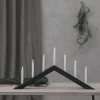 STAR TRADING Chandelier Arrow, angle obtus, 7 lampes, noir^ Lumière De Noël