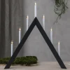 STAR TRADING Chandelier Arrow, pointe, 7 lampes, blanc^ Lumière De Noël