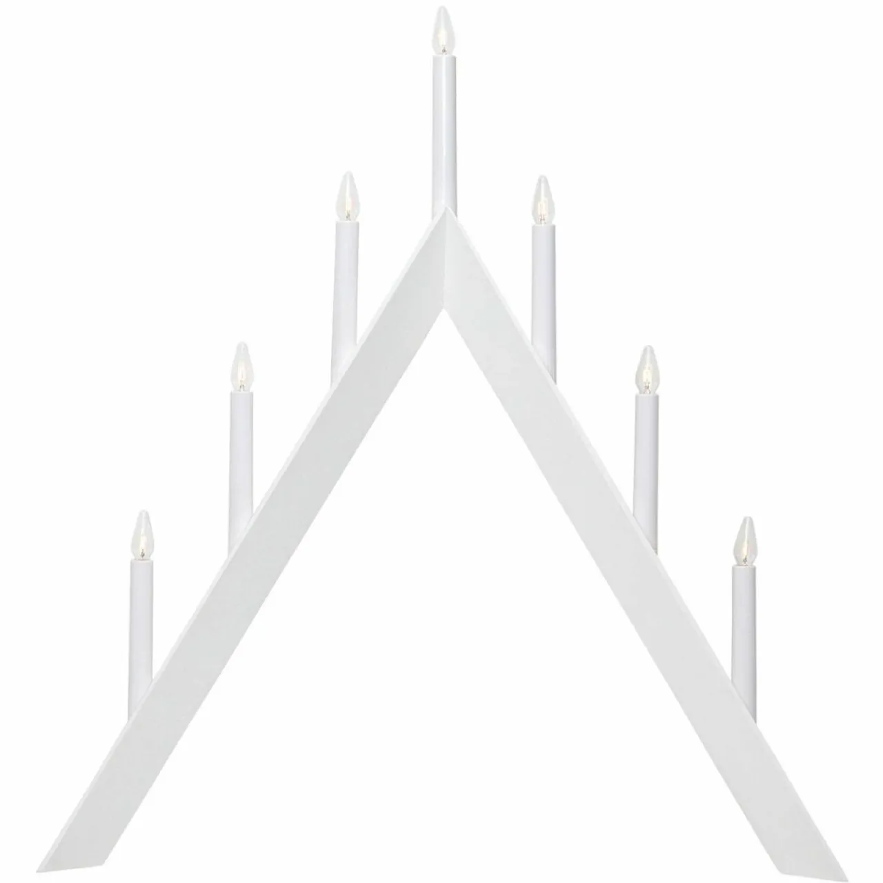 chandelier_arrow_pointe_lampes_blanc_2.webp STAR TRADING Chandelier Arrow, pointe, 7 lampes, blanc^ Lumière De Noël
