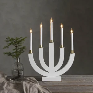 STAR TRADING Chandelier Eli blanc^ Lumière De Noël