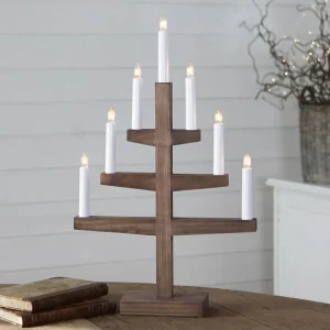STAR TRADING Chandelier en bois Trapp plein de style^ Lumière De Noël