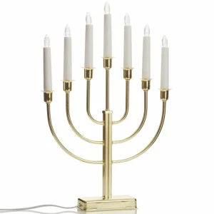 STAR TRADING Chandelier Kristina, laiton métal hauteur 47cm 7 lampes^ Lumière De Noël
