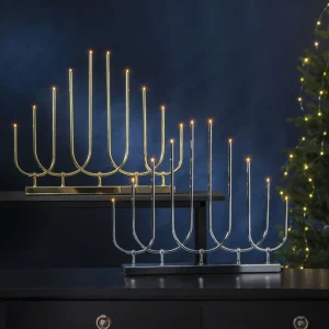 STAR TRADING Chandelier LED Novum, 10 lampes, laiton^ Lumière De Noël