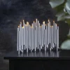 STAR TRADING Chandelier Note, à 16 lampes, gris^ Lumière De Noël