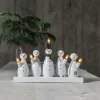 STAR TRADING Chandelier Snowman, à cinq lampes^ Lumière De Noël