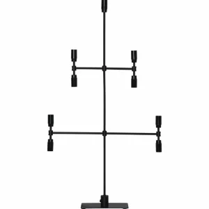 STAR TRADING Chandelier Twice, noir à 9 lampes, 91 cm^ Lumière De Noël