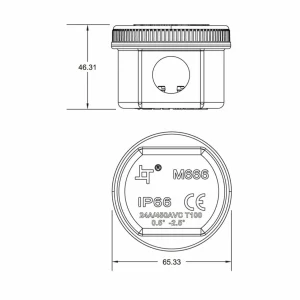 Deko-Light Connecteur double rond pour câbles 5-12mm^ Matériel Électrique