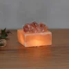 Wagner Life Coupe en cristal de sel Petite Kubus LED^ Lampes Décoratives