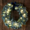 Sirius Couronne LED Anton verte, enneigée^ Lumière De Noël