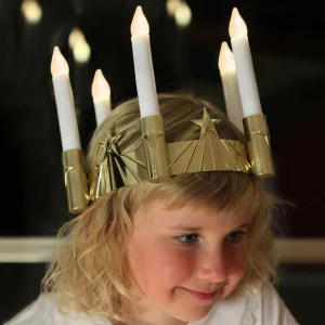 STAR TRADING Couronne Lucia LED à cinq ampoules^ Lumière De Noël