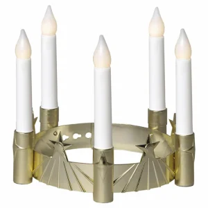 STAR TRADING Couronne Lucia LED à cinq ampoules^ Lumière De Noël