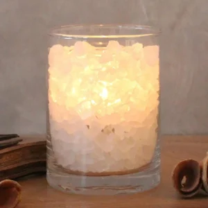 Wagner Life Cristal sel feu polaire verre bougie cire palmier^ Lampes Décoratives
