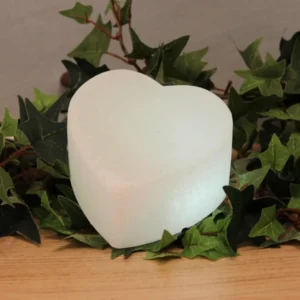 Wagner Life Cœur LED White Line blanc en cristal de sel^ Lampes Décoratives