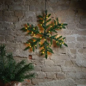 STAR TRADING Déco d’extérieur LED Snowflake, à piles^ Lumière De Noël