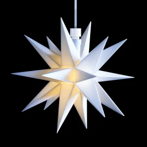 STERNTALER Déco intérieure - étoile 18 branches Ø 12 cm blanc^ Lumière De Noël
