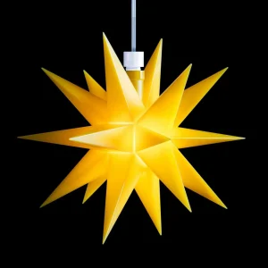 STERNTALER Déco intérieure - étoile 18 branches Ø 12 cm jaune^ Lumière De Noël