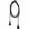 STAR TRADING Douille E27 avec câble Ute, 2,5 m, noir^ Matériel Électrique