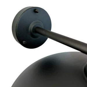 Dyberg Larsen applique d'extérieur Morph, Ø 30 cm, noir, métal^ Appliques Murales Extérieures
