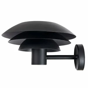 Dyberg Larsen DL31 Outdoor mur noir Ø 31cm^ Appliques Murales Extérieures