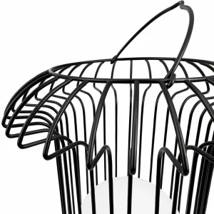 Dyberg Larsen Lampe de table LED rechargeable Basket, noir, métal^ Lampes Décoratives