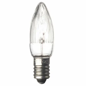 Konstsmide Christmas E10 ampoule flamme 3 W 12 V lot de 3^ Lumière De Noël