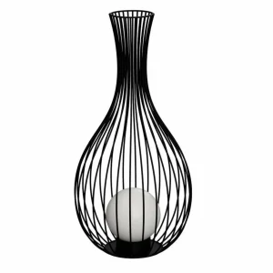 EGLO Fossombrone lampe sur pied extérieure, noire^ Luminaires De Terrasse