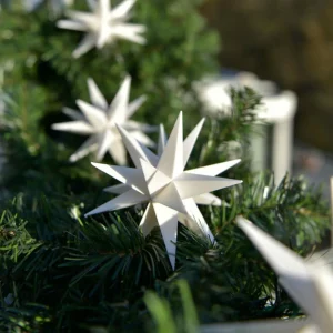 STERNTALER En blanc - guirlande LED 9 étoiles pour extérieur^ Lumière De Noël