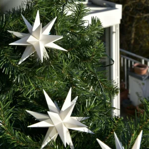 STERNTALER En blanc - guirlande LED 9 étoiles pour extérieur^ Lumière De Noël