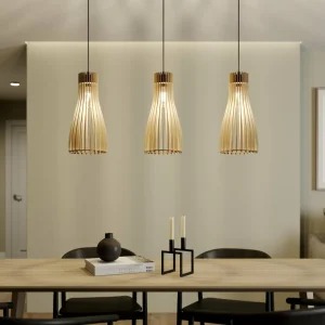 Envostar Furn suspension, contreplaqué de bouleau, 3 lampes^ Luminaires Durables