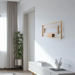 Envostar Lineo mur chêne télécommande à 2 lampes^ Luminaires Durables