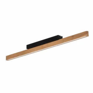 Envostar Lineo plafonnier LED, chêne clair^ Luminaires Durables