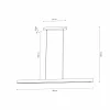 Envostar Lineo Suspension LED pin foncé 118cm^ Luminaires Durables