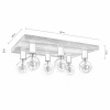 Envostar Lobo plafonnier à 6 lampes pin brun^ Luminaires Durables