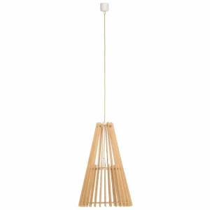 Envostar Lohr suspension, bois, conique Ø 39 cm^ Luminaires Durables