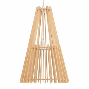 Envostar Lohr suspension, bois, conique Ø 39 cm^ Luminaires Durables