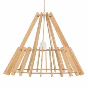 Envostar Lohr suspension, bois, conique Ø 53 cm^ Luminaires Durables