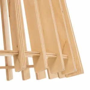 Envostar Lohr suspension, bois, conique Ø 39 cm^ Luminaires Durables