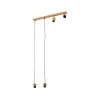 Envostar Merlo suspension, chêne huilé, 4 lampes^ Luminaires Durables
