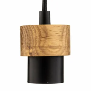 Envostar Merlo suspension, chêne huilé, 4 lampes^ Luminaires Durables