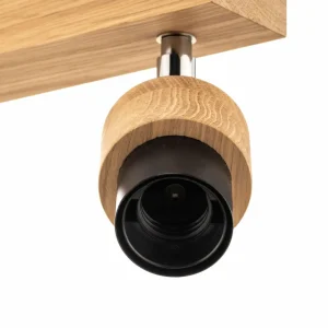 Envostar Merlo suspension, chêne huilé, 4 lampes^ Luminaires Durables