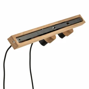 Envostar Merlo suspension, chêne huilé, 4 lampes^ Luminaires Durables