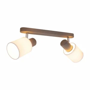 Envostar Nale 2 plafonnier à 2 lampes pin gris^ Luminaires Durables