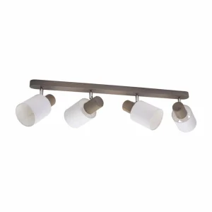 Envostar Nale 2 plafonnier à 4 lampes pin gris^ Luminaires Durables