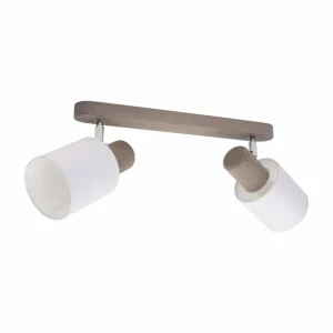 Envostar Nale 2 plafonnier à 2 lampes pin gris^ Luminaires Durables