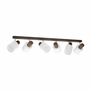 Envostar Nale 2 plafonnier à 6 lampes pin noyer^ Luminaires Durables